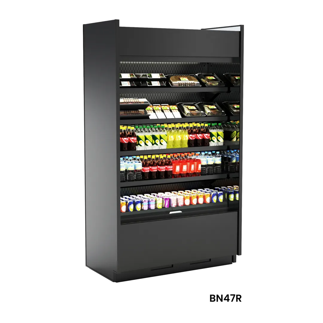 Structural Concepts BN47R 47" Self-Serve Open Air Refrigerated Display Case, 4 Shelves