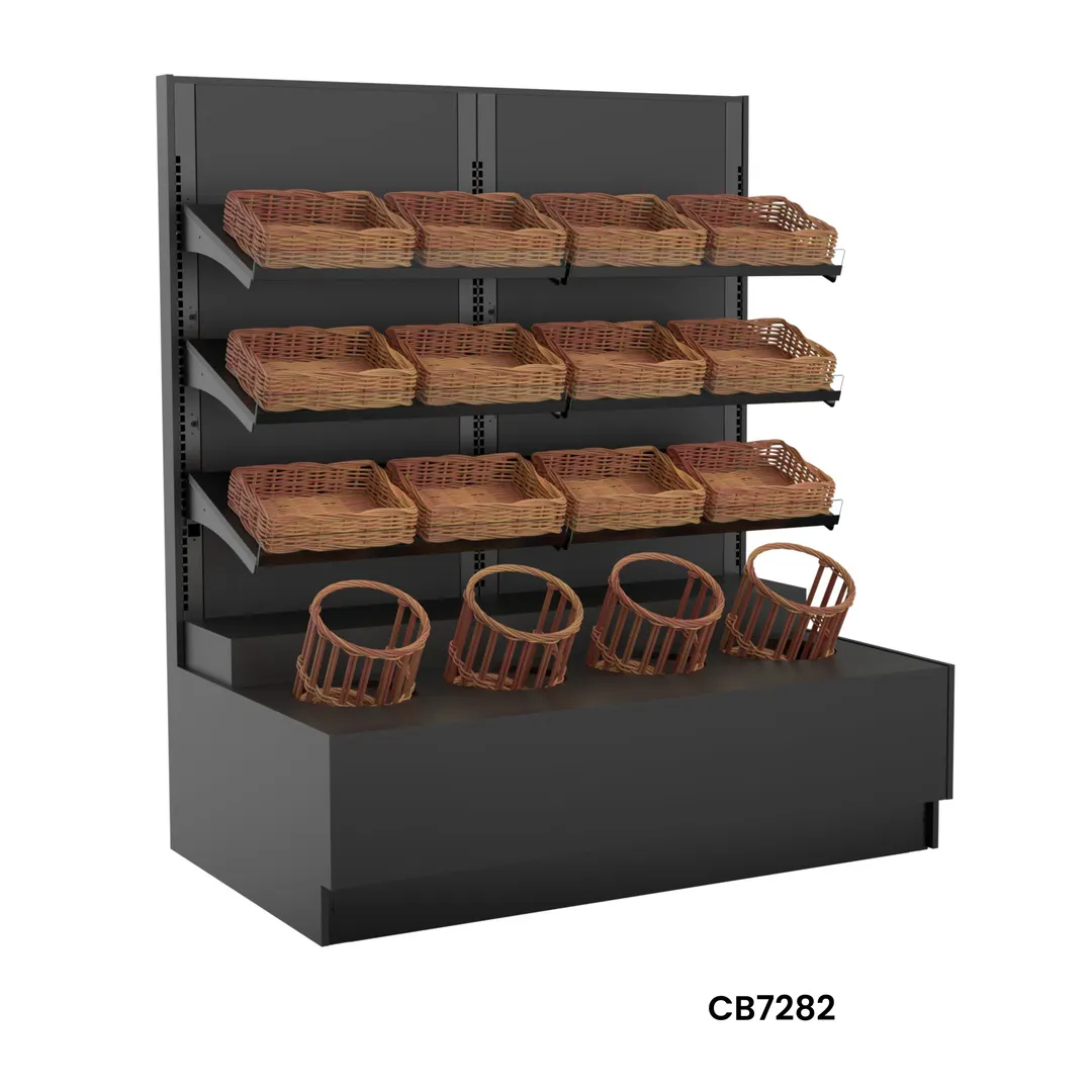 Structural Concepts CB7282 Self-Service Bread Wall, 72"W X 43-5/8"D X 82-3/4"H