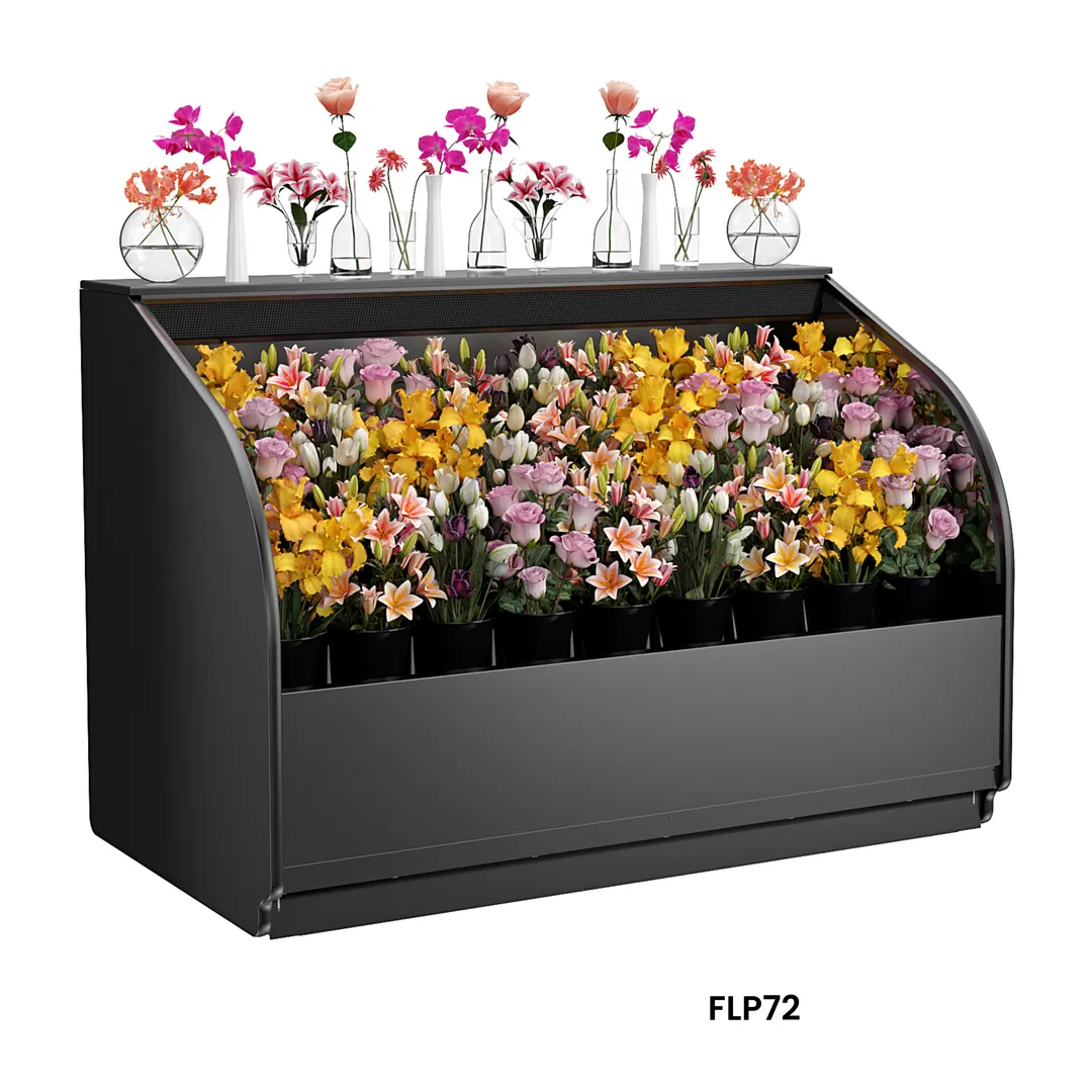 Structural Concepts FLP72 Allure Self-Service Refrigerated Merchandiser, 74.25" W, Remote DX