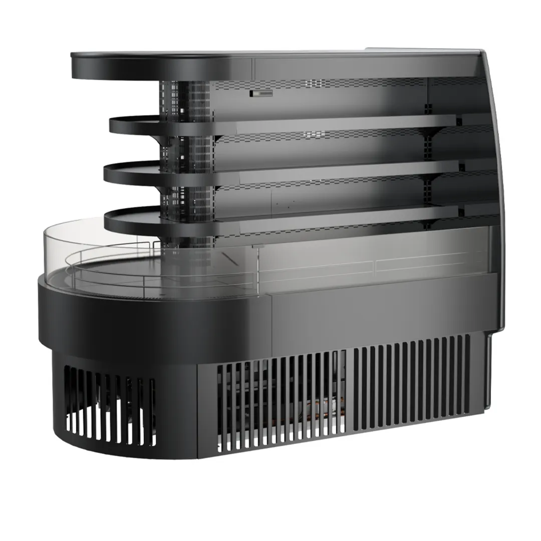 Structural Concepts FSE660R 73" Self-Service Refrigerated End Cap Case, 3 Shelves