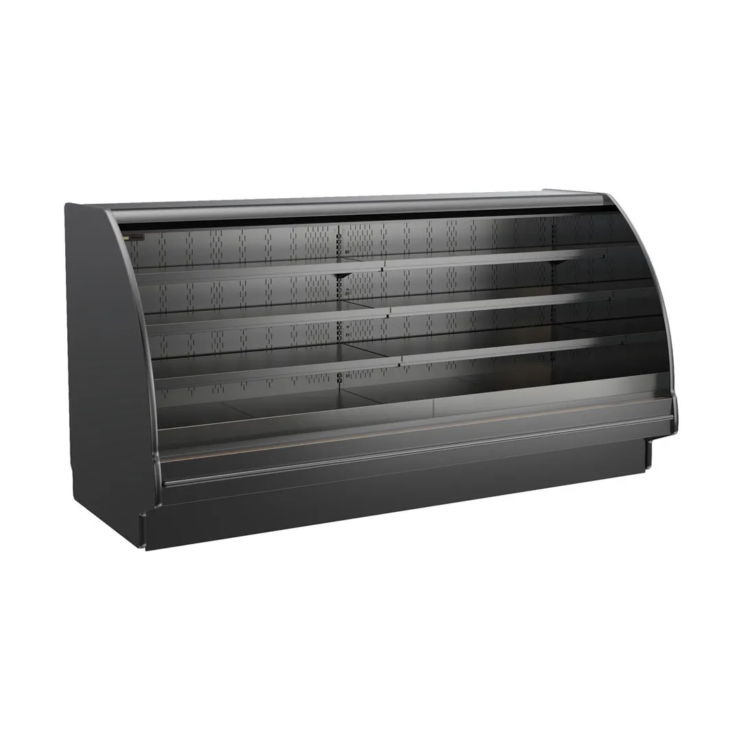 Structural Concepts GHSS1052RLB (CURVED) 122" Self-Serve Refrigerated Open Air Merhandiser, Remote