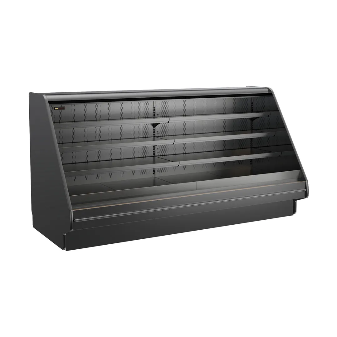 Structural Concepts GHSS1252RLB (FLAT) 146" Self-Serve Refrigerated Open Air Merhandiser, Remote DX Refrigeration