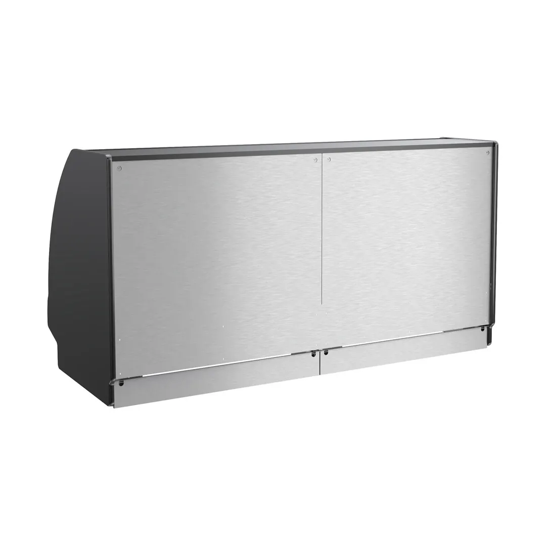 Structural Concepts GHSS652RLB (CURVED) 73" Self-Serve Refrigerated Open Air Merhandiser, Remote DX Refrigeration
