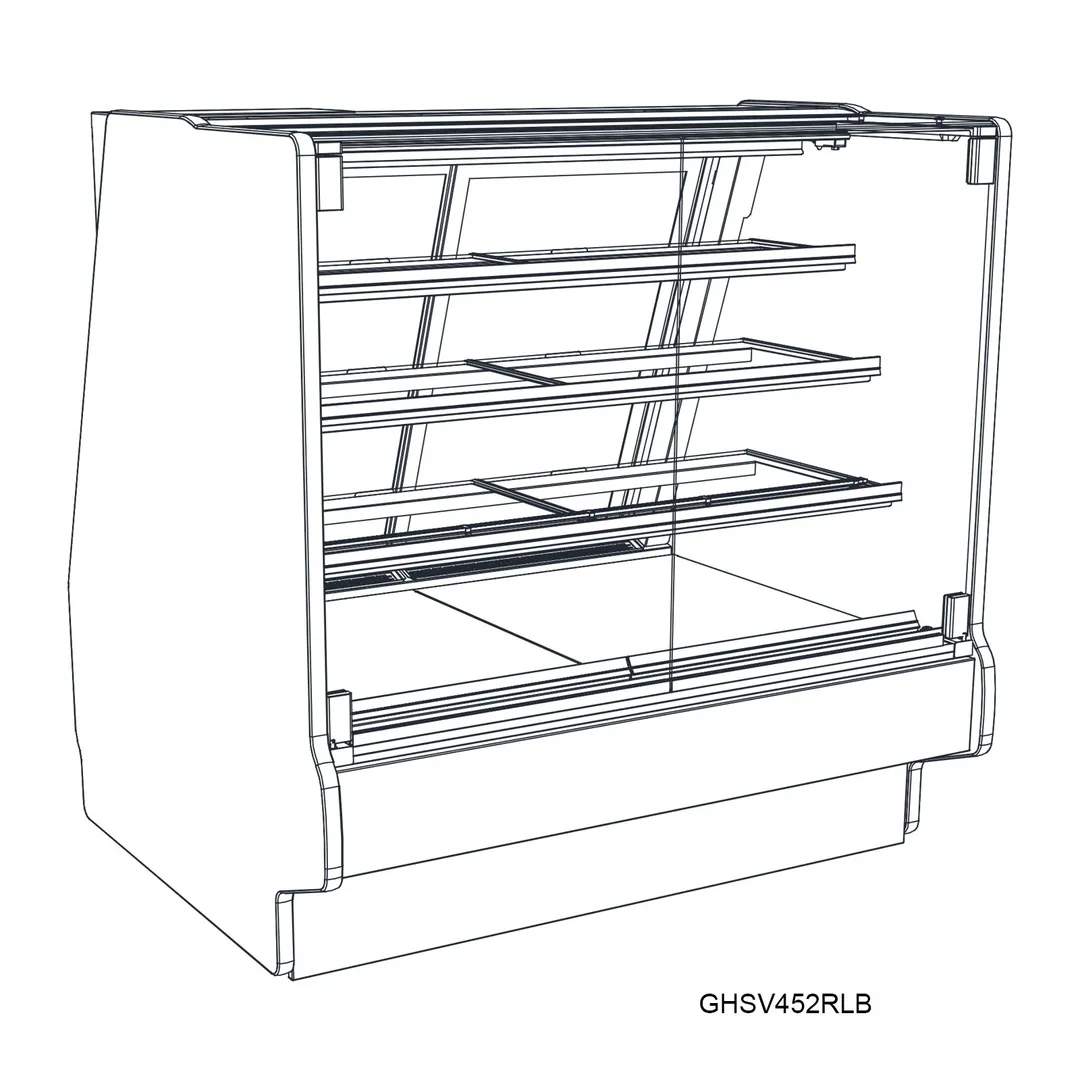 Structural Concepts GHSV1052RLB 121" Refrigerated Display Case