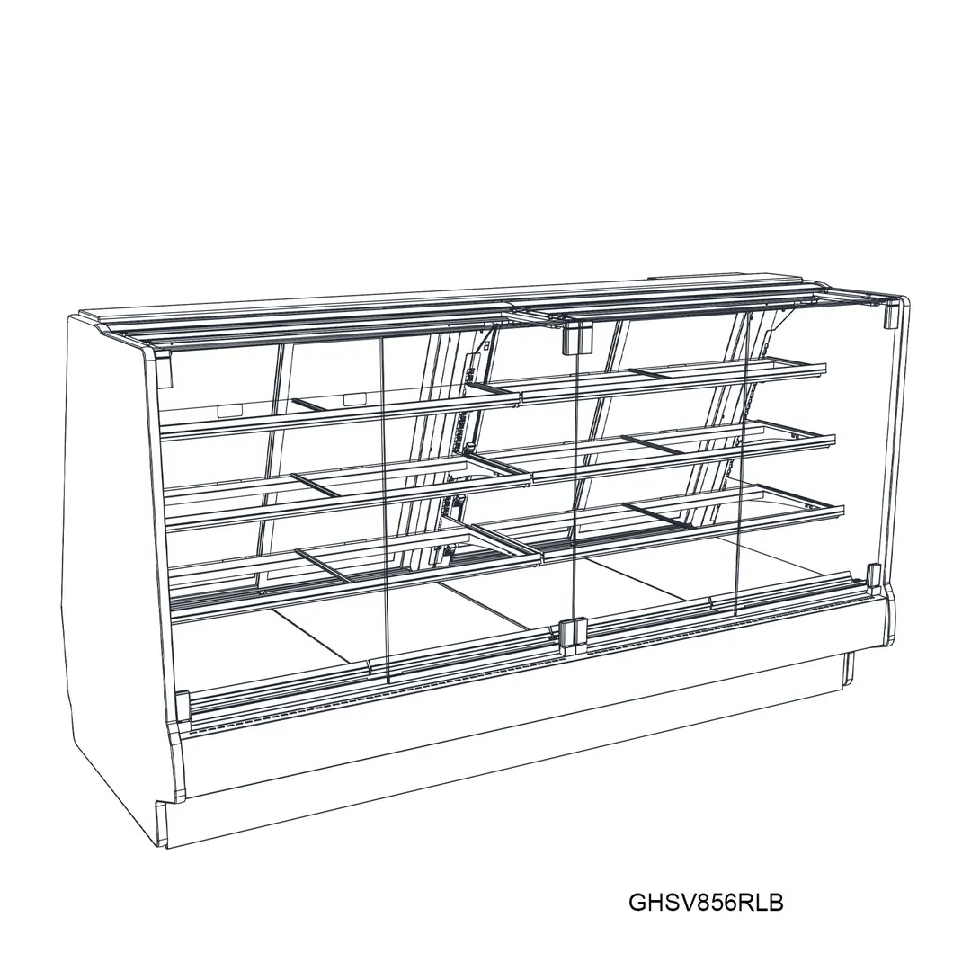 Structural Concepts GHSV456RLB 49" Refrigerated Display Case