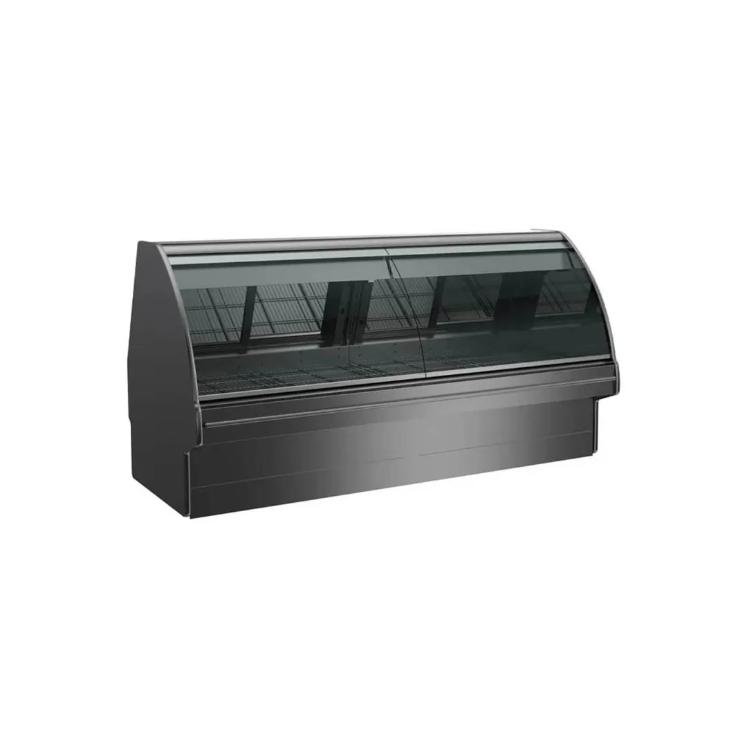 Structural Concepts GMG12 146" Single Duty Curved Refrigerated Meat Display Case, Remote