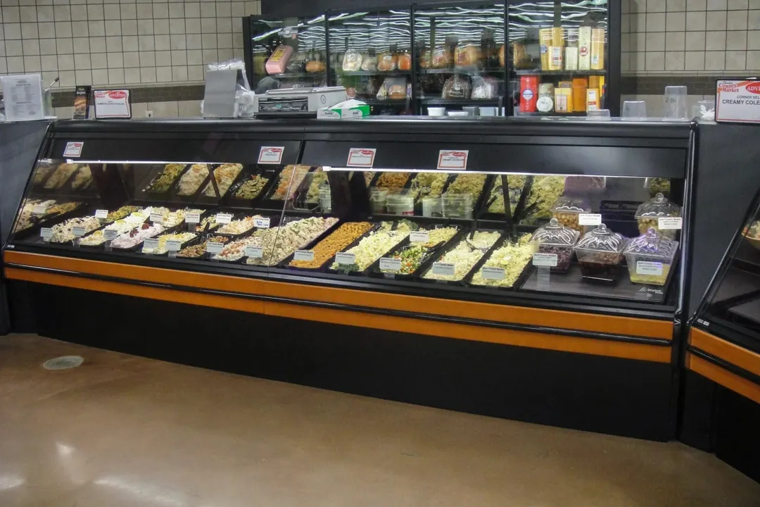 Structural Concepts GMG12 146" Single Duty Curved Refrigerated Meat Display Case, Remote