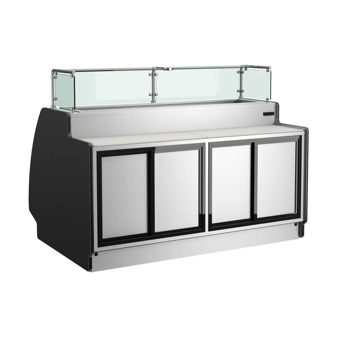Structural Concepts GP1041RRLB 121" Preparation/Self-Service Refrigerated Case, Remote DX Refrigeration