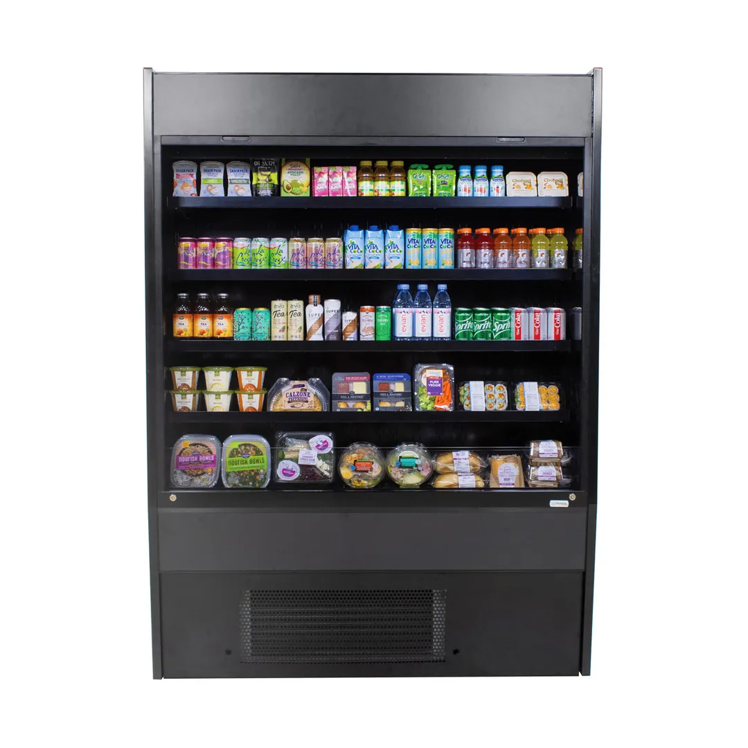 Structural Concepts HECO47R 47" Vertical Self-Service Open Air Merchandiser, Self-Contained, 4 Shelves, High Profile