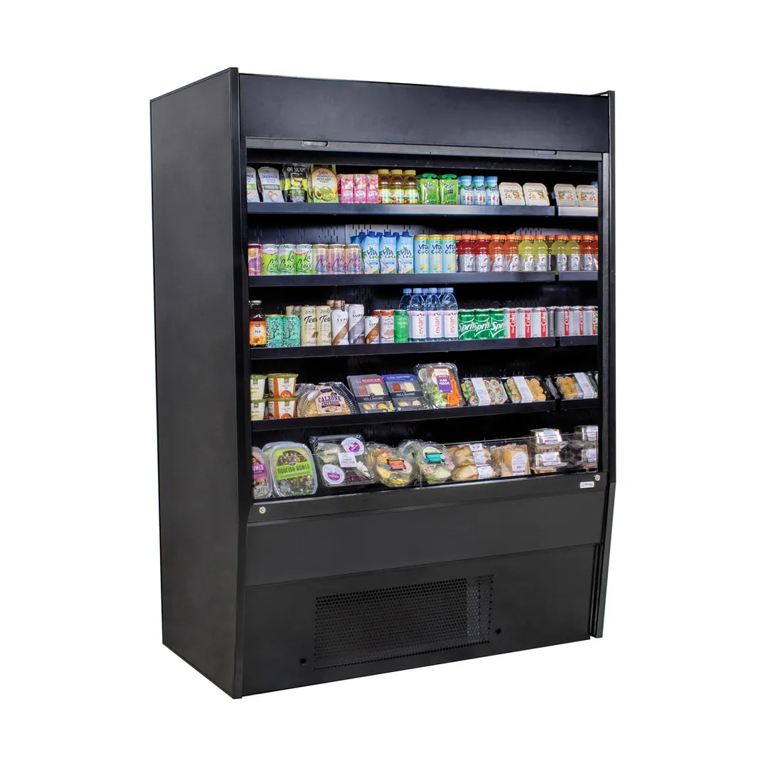 Structural Concepts HECO47R 47" Vertical Self-Service Open Air Merchandiser, Self-Contained, 4 Shelves, High Profile