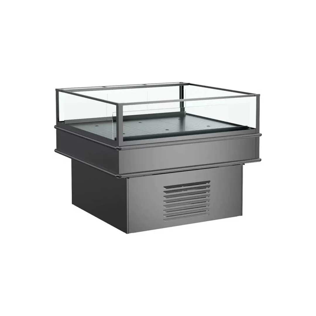 Structural Concepts MI44R 50" Self-Service Mobile Island Open Air Merchandiser, Self-Contained, Deck Only