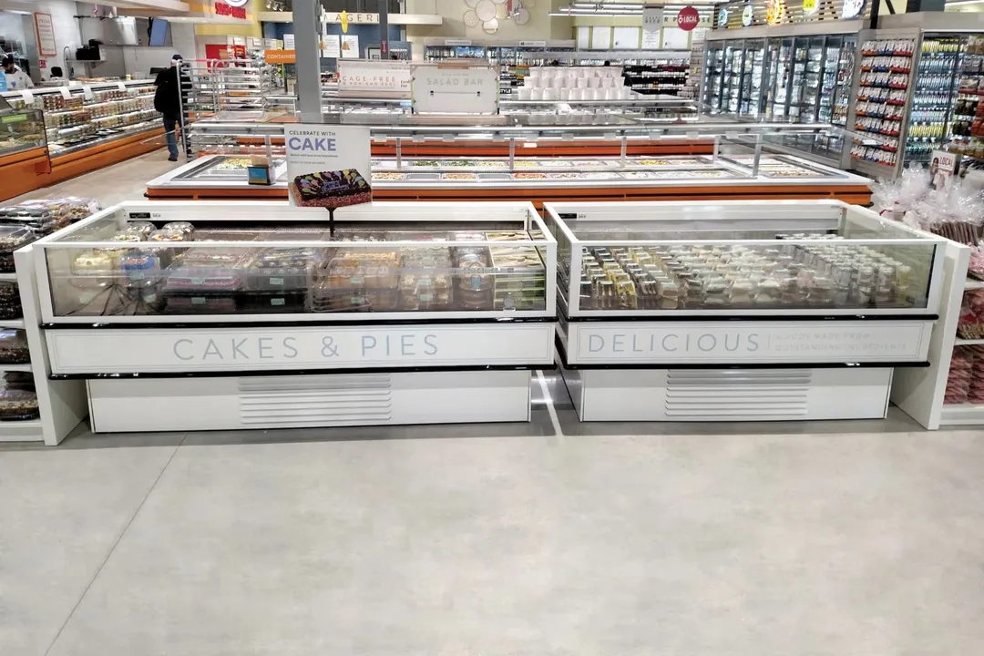 Structural Concepts MI46RF 75" Self-Service Mobile Island Open Air Merchandiser, Dual Temp (Refrigerator/Freezer)