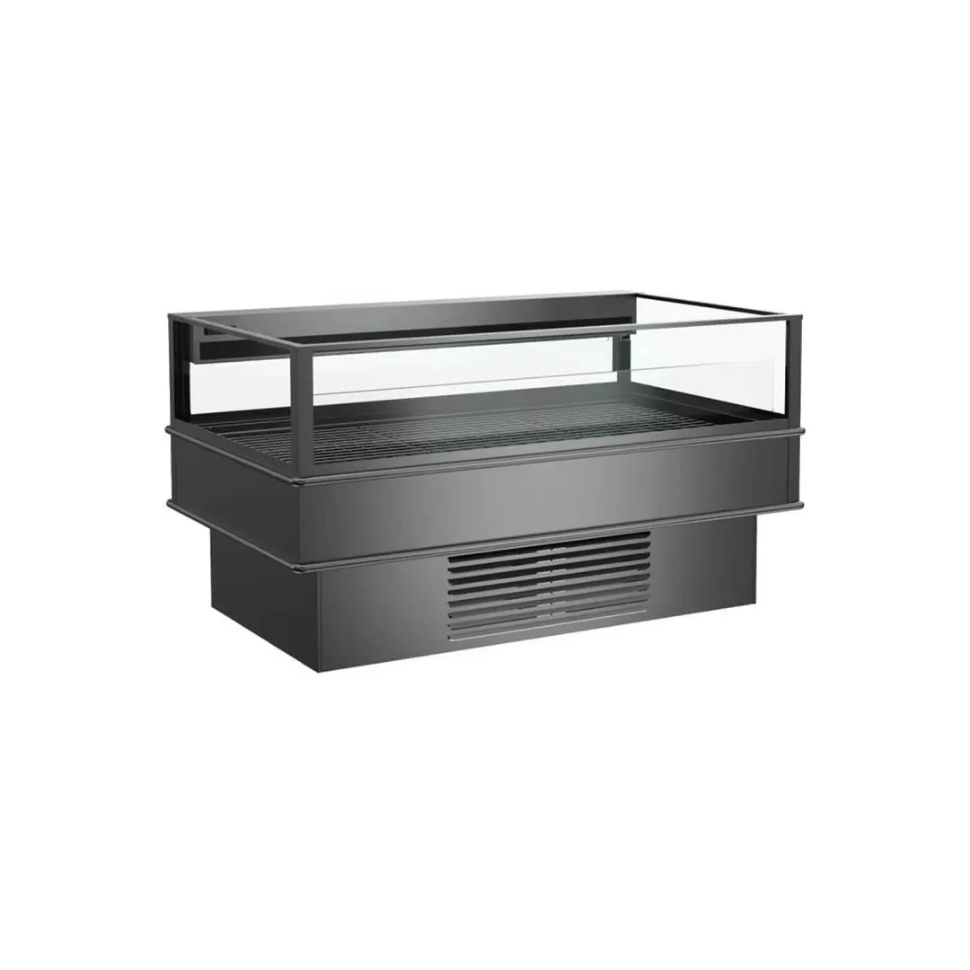 Structural Concepts MI48RF 97" Self-Service Mobile Island Open Air Merchandiser, Dual Temp (Refrigerator/Freezer)