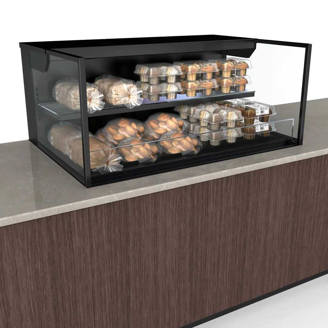 Structural Concepts NE3620DSSV 36" Reveal Self-Service Non-Refrigerated Slide In Counter Case
