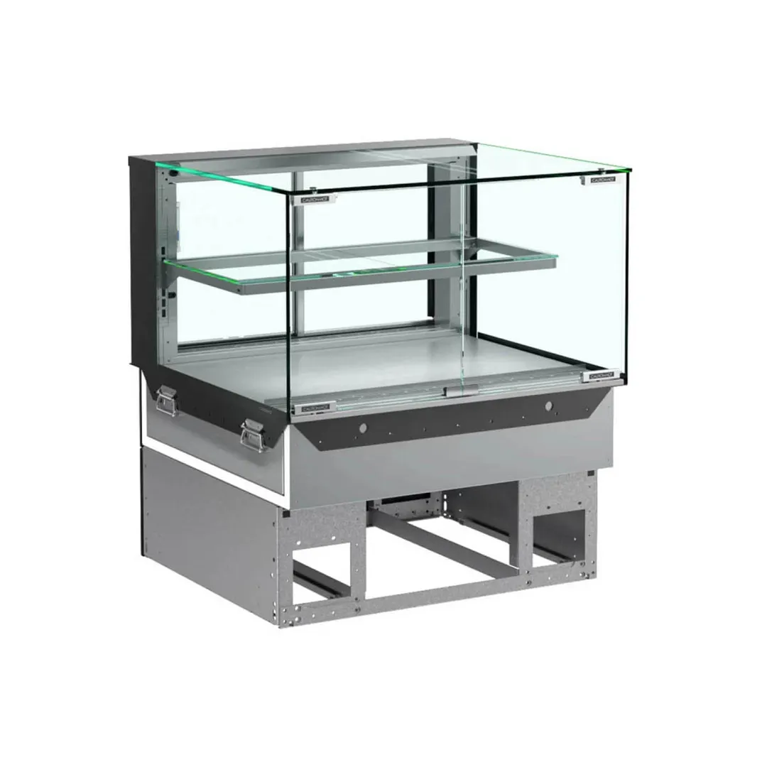 Structural Concepts NE3620HSV 36" Reveal® Service Heated Slide In Counter Case with Shelf