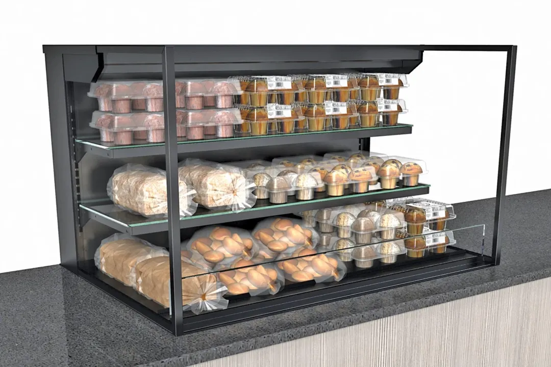 Structural Concepts NE3627DSSV 36" Reveal Self-Service Non-Refrigerated Slide In Counter Case