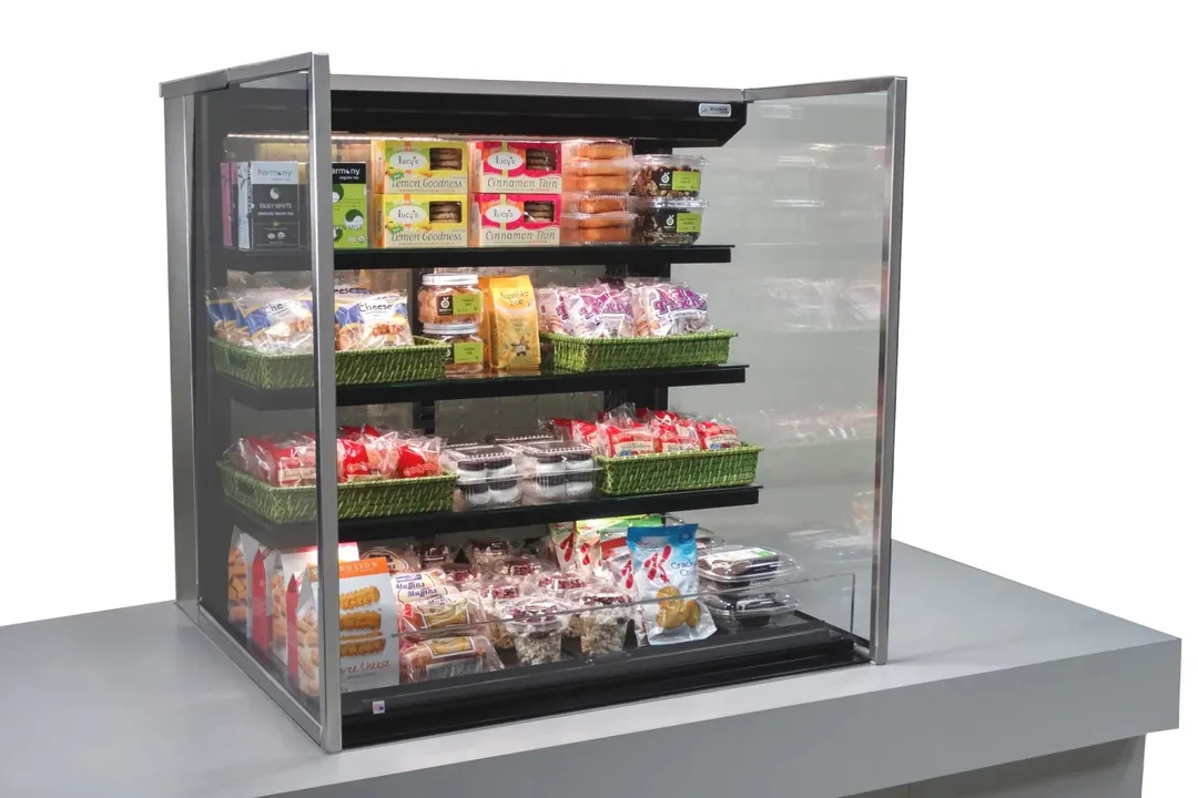 Structural Concepts NE3635DSSV 36" Reveal Self-Service Non-Refrigerated Slide In Counter Case