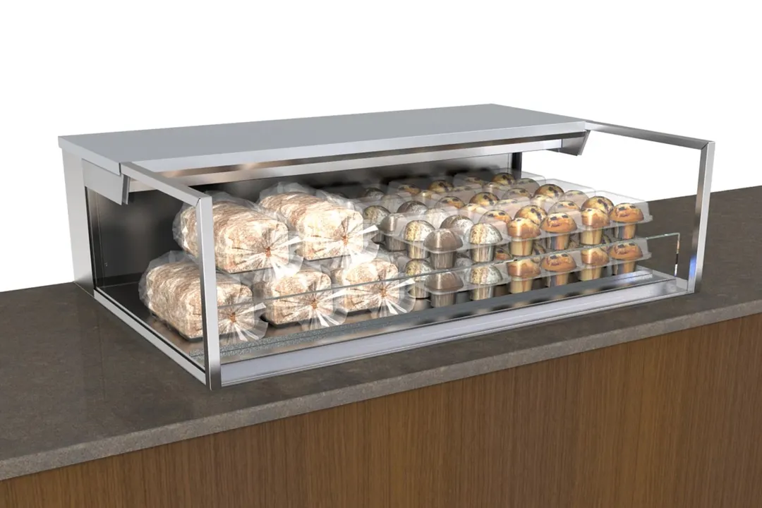 Structural Concepts NE4813DSSV 48" Reveal Self-Service Non-Refrigerated Slide In Counter Case