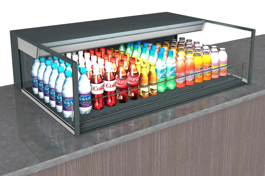 Structural Concepts NE4813RSSV 48" Reveal® Self-Service Refrigerated Slide In Counter Case
