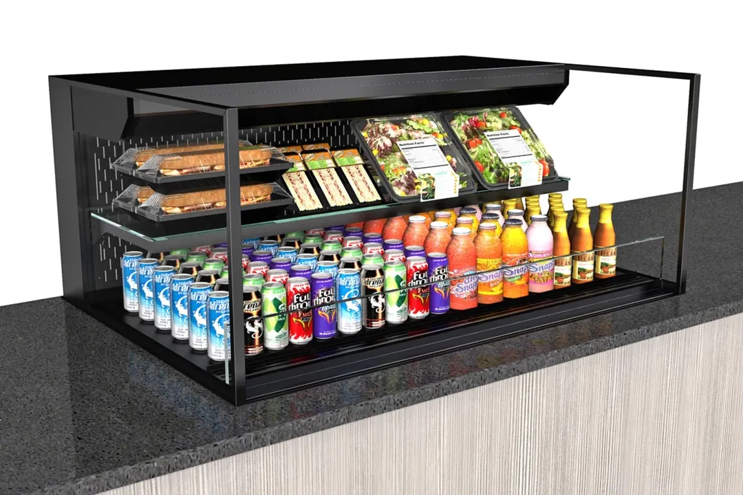Structural Concepts NE4820RSSV 48" Reveal Self-Service Refrigerated Slide In Counter Case