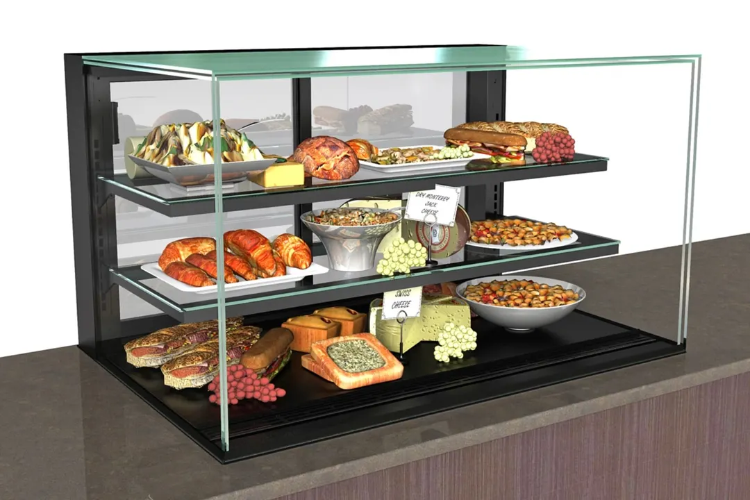 Structural Concepts NE4827RSV 48" Reveal® Full Service Refrigerated Slide In Counter Case