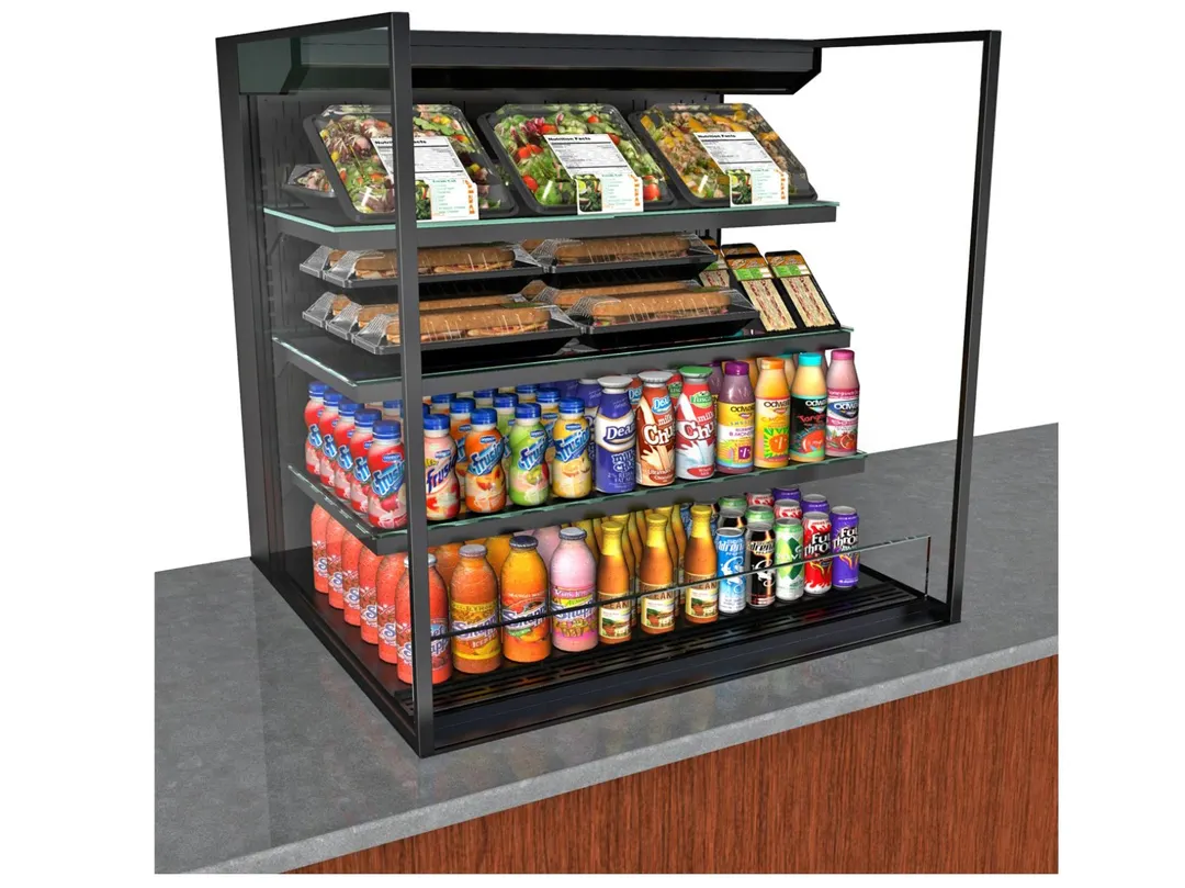 Structural Concepts NE7235RSSV 72" Reveal® Self-Service Refrigerated Slide In Counter Case
