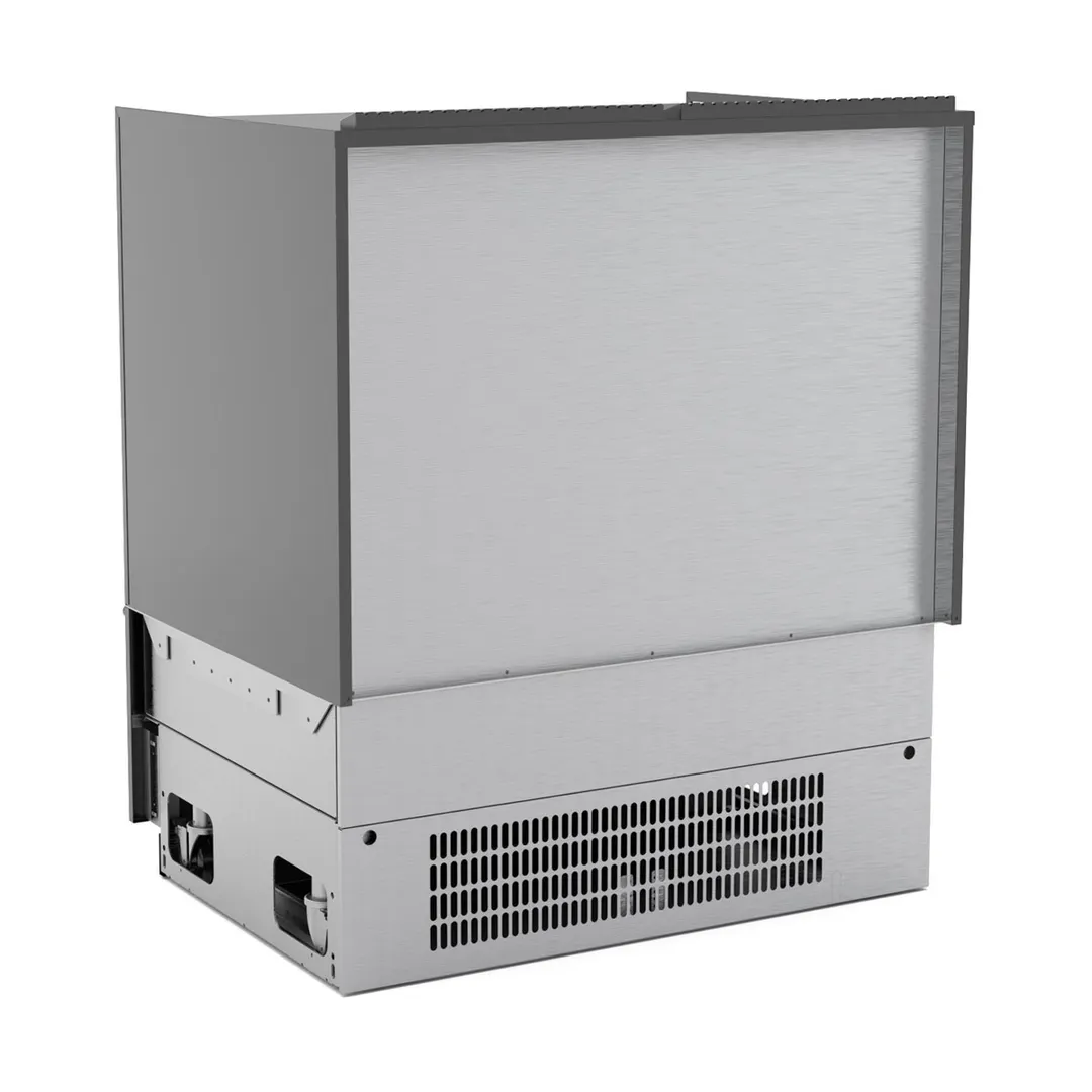 Structural Concepts NM6055RSSV 60" Blend® Refrigerated Self-Service Center Case, Open Flat, 3 Shelves