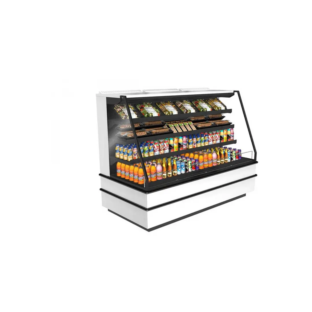 Structural Concepts NM7255RSSA 72" Blend® Refrigerated Self-Service End Cap, 3 Shelves