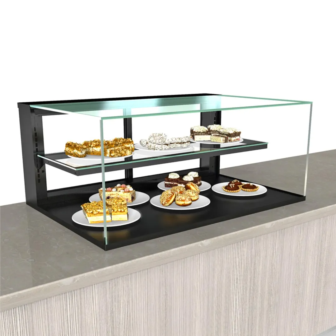 Structural Concepts NR3620DSV 36" Reveal® Service Non-Refrigerated Display Case, Black