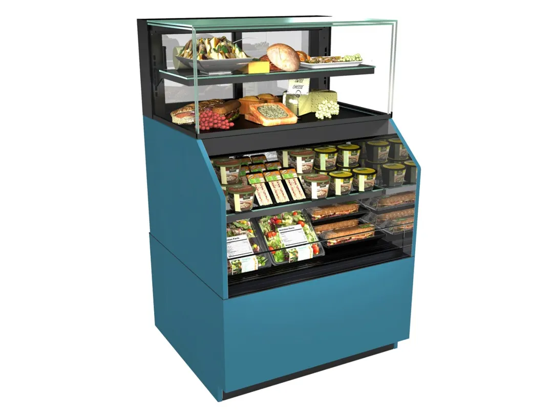 Structural Concepts NR3658RRSSV 36" Reveal Dual Service Dry / Refrigerated Bakery Case