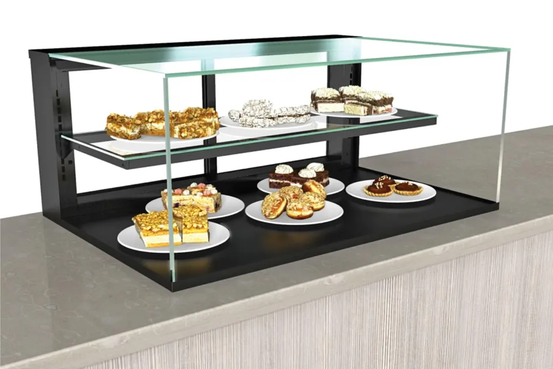 Structural Concepts NR4820DSV 48" Reveal® Service Non-Refrigerated Display Case, Black