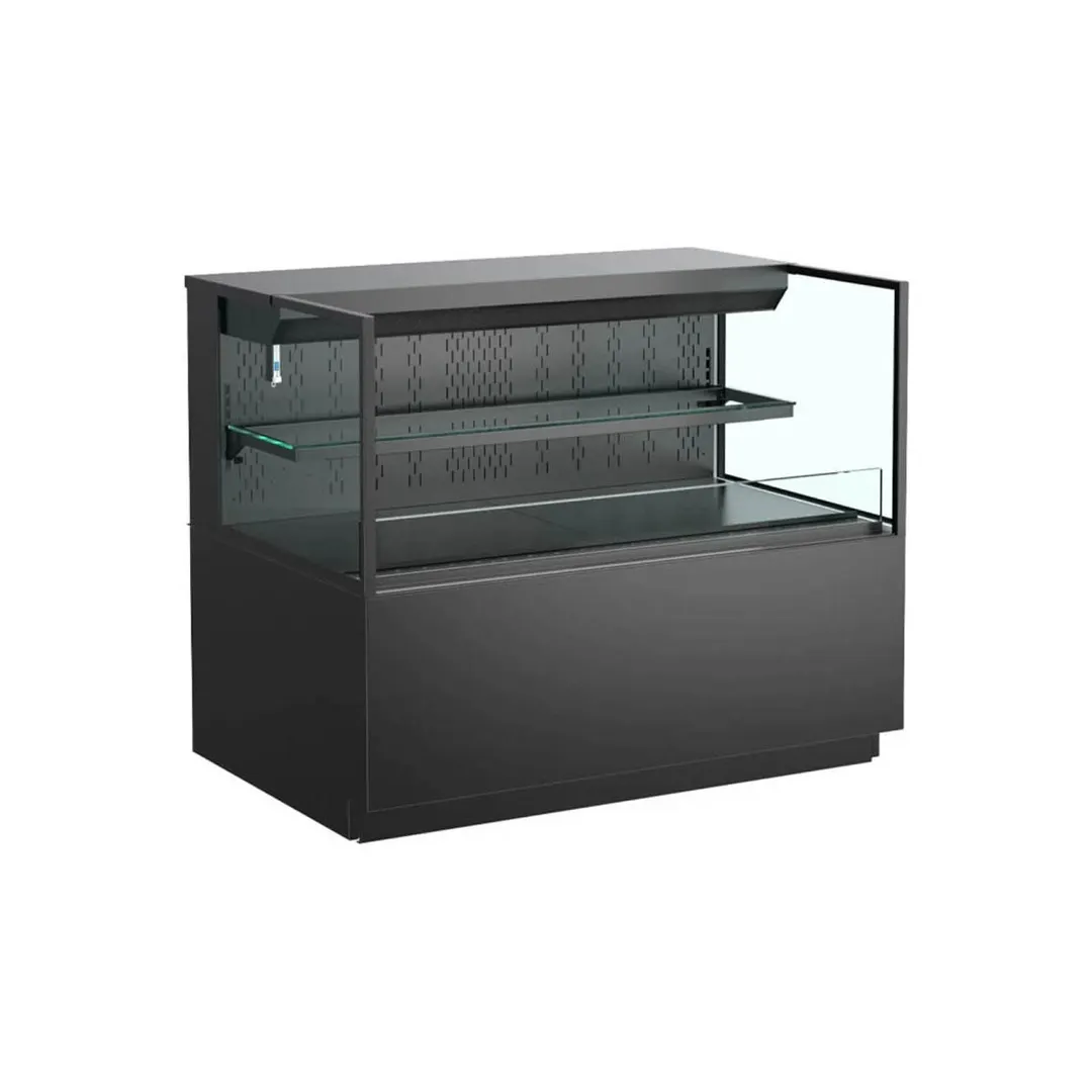 Structural Concepts NR4840RSSV 48" Horizontal Self-Serve Open Air Merhandiser in Black, 1 Shelf