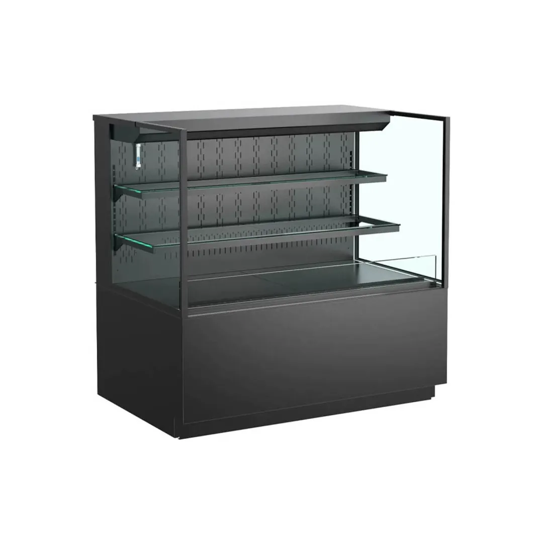Structural Concepts NR4847RSSV 48" Horizontal Self-Serve Open Air Merhandiser in Black, 2 Shelves