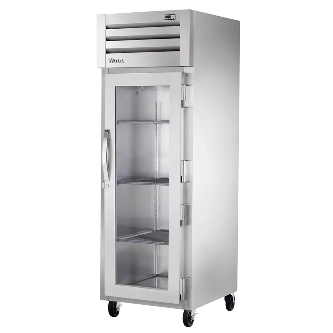 True STR1F-1G-HC 27.50" 1-Section Glass Door Reach-In Freezer, Top Mounted, 31 cu. ft., Stainless Steel