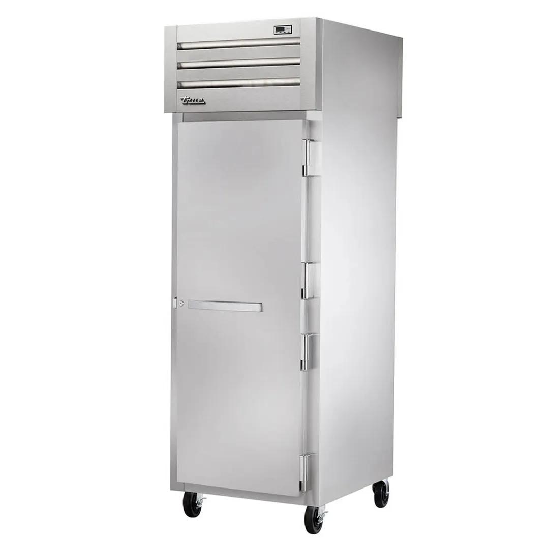 True STR1RPT-1S-1S-HC 1-Section Pass-Thru Refrigerator w/ Front Solid & Rear Solid Door, Stainless Steel