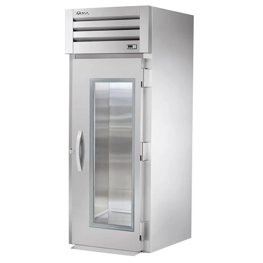 True STR1RRI-1G-HC 35" 1-Section Roll-In Refrigerator w/ Glass Doors, Stainless Steel