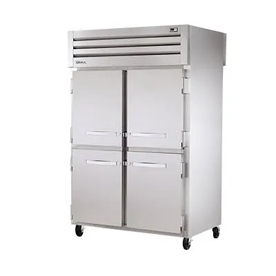 True STR2HPT-4HS-4HS 2-Section 4-Door Heated Holding Cabinet, Stainless Steel, Pass-Thru