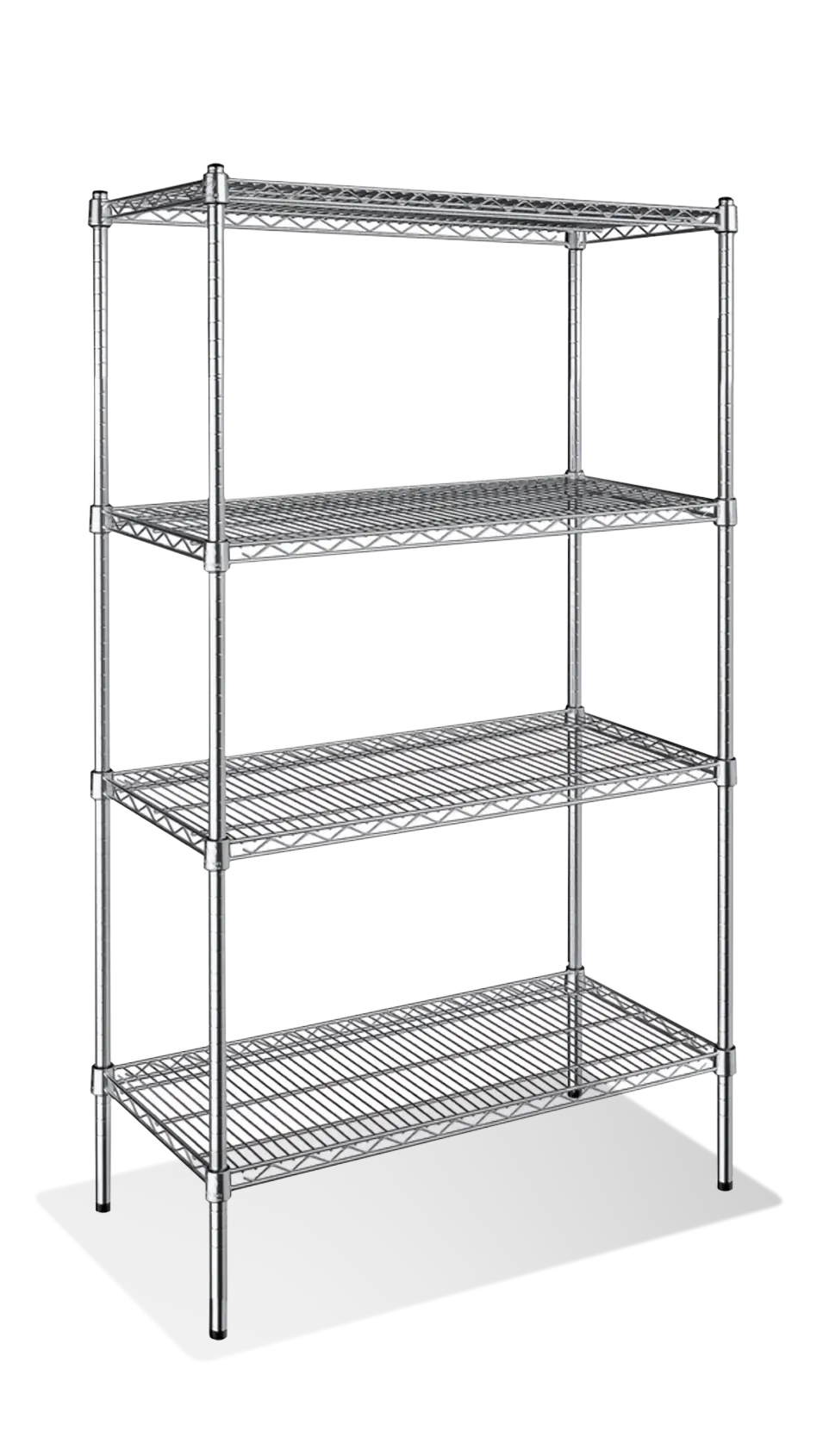 Steel Works SW1436C-4 Heavy Duty Wire Shelving Unit, 4-Tier, 14"X 36"