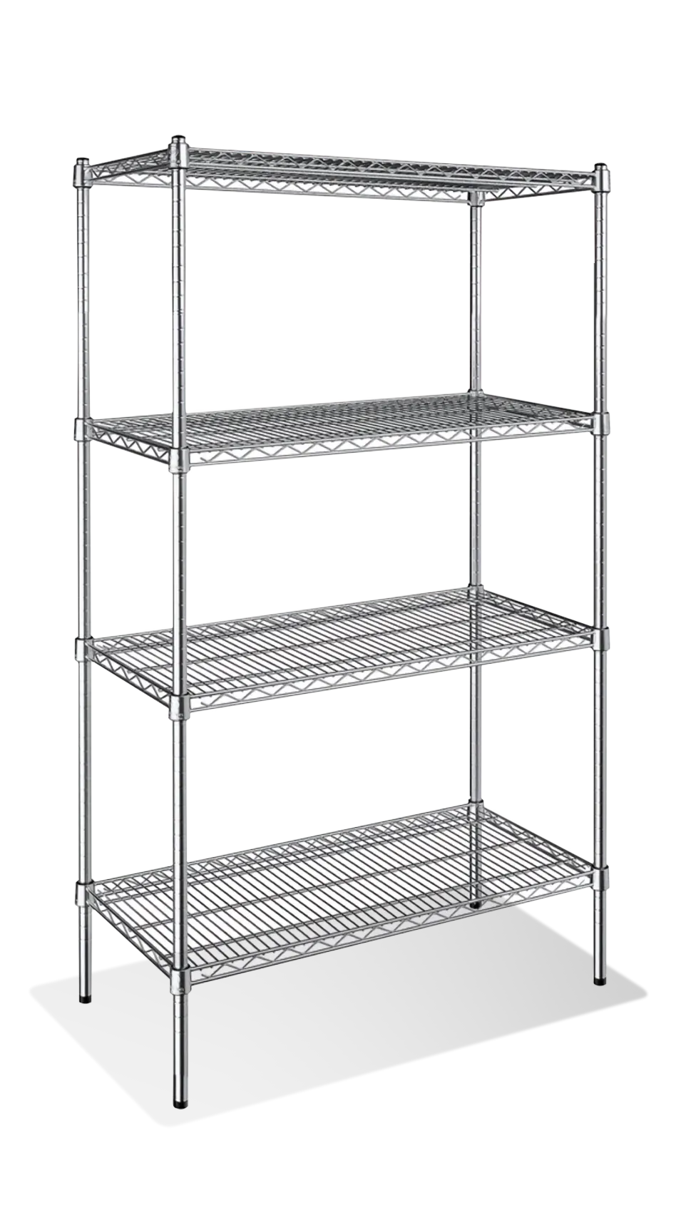 Steel Works SW1472C-4 Heavy Duty Wire Shelving Unit, 4-Tier, 14"X 72"