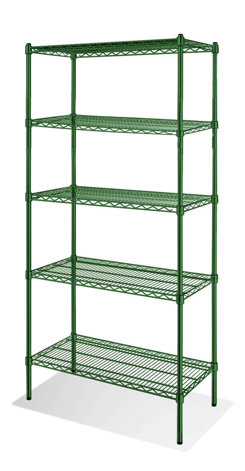 Steel Works SW2472G-5 Heavy Duty Wire Shelving Unit, 5-Tier, 24"X 72"