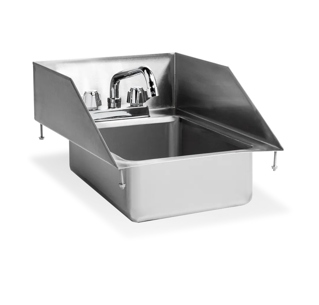 Steel Works SWDIS-1FB10145-SP Drop In Sink, 19" X 13" X 10"H