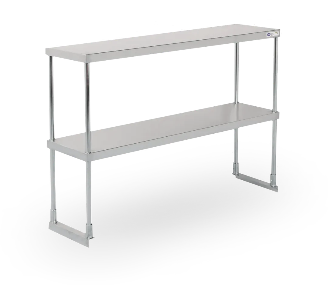 Steel Works SWDOS-1248 Over Shelf, Double Tier, 18Ga/430 Stainless Steel