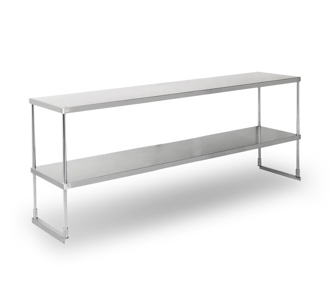 Steel Works SWDOS-1660 Over Shelf, Double Tier, 18Ga/430 Stainless Steel