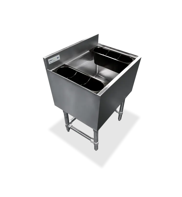 Steel Works SWIB183012 Underbar Ice Chest, 30" X 18" X 33 1/8"H