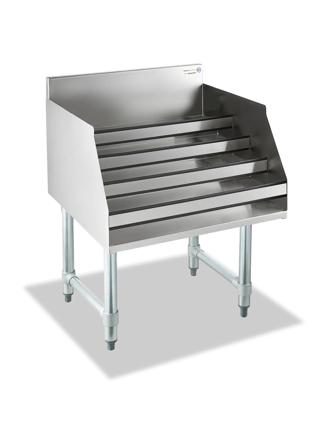 Steel Works SWLDR-1824 Underbar Raised Liquor Bottle Display Unit, 24" X 18"