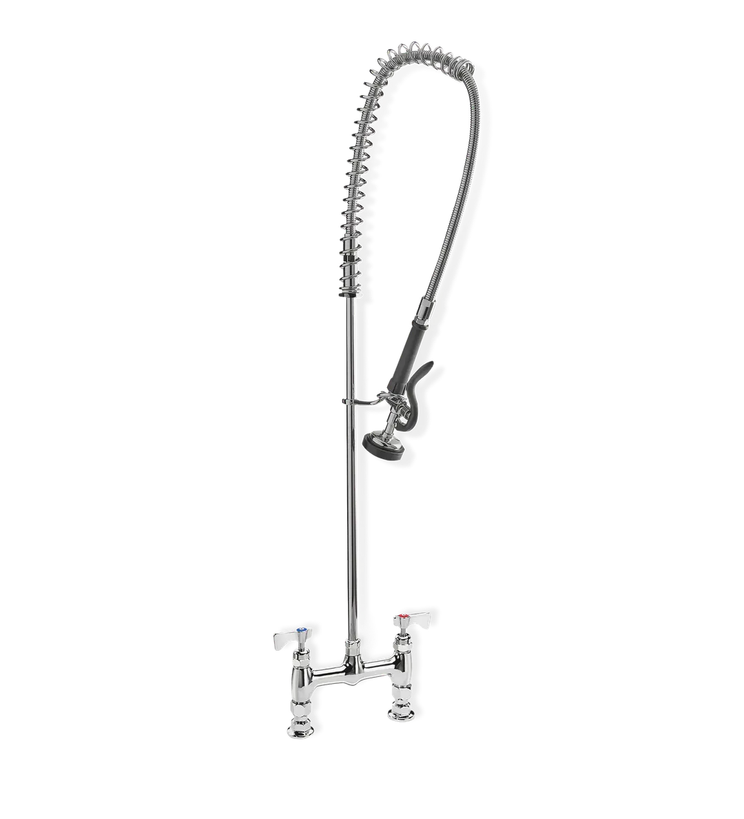 Steel Works SWPRS-D4LL Pre-Rinse Faucet, Deck Mount, 4" Center