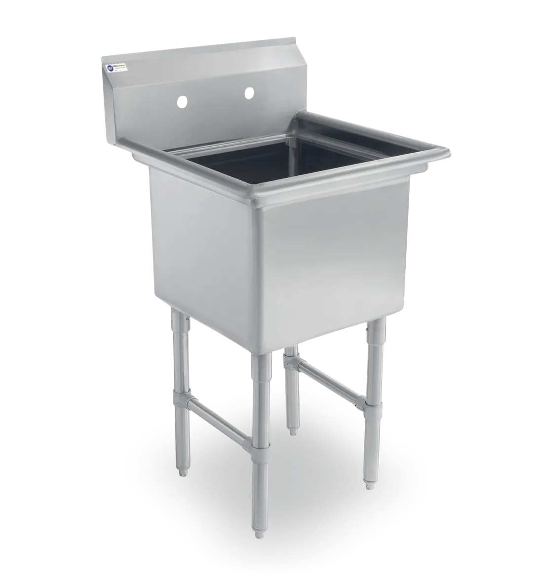 Steel Works SWS1C242414-316 29" One Compartment Sink, 24"W x 24"L Bowl Without Drainboards
