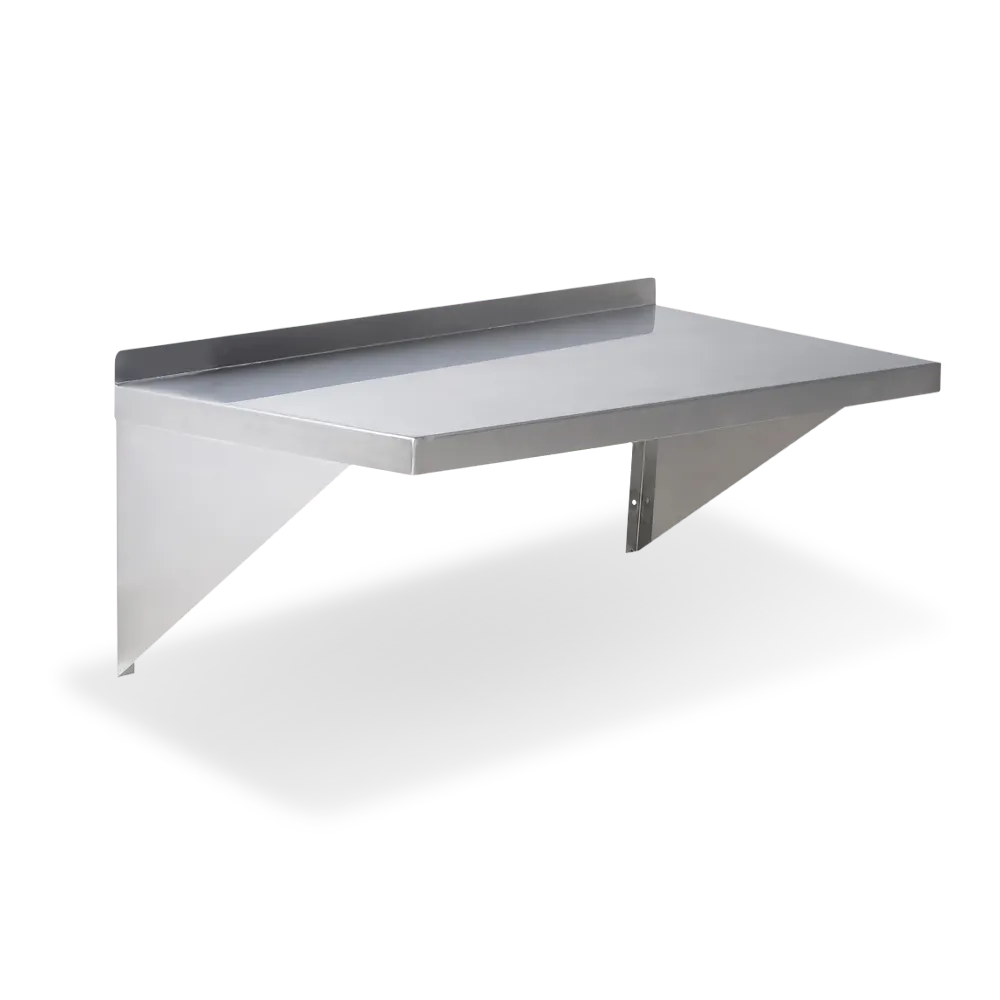 Steel Works SWWS-1236 Wall Mount Stainless Steel Shelf - 12" X 36" X 10"H