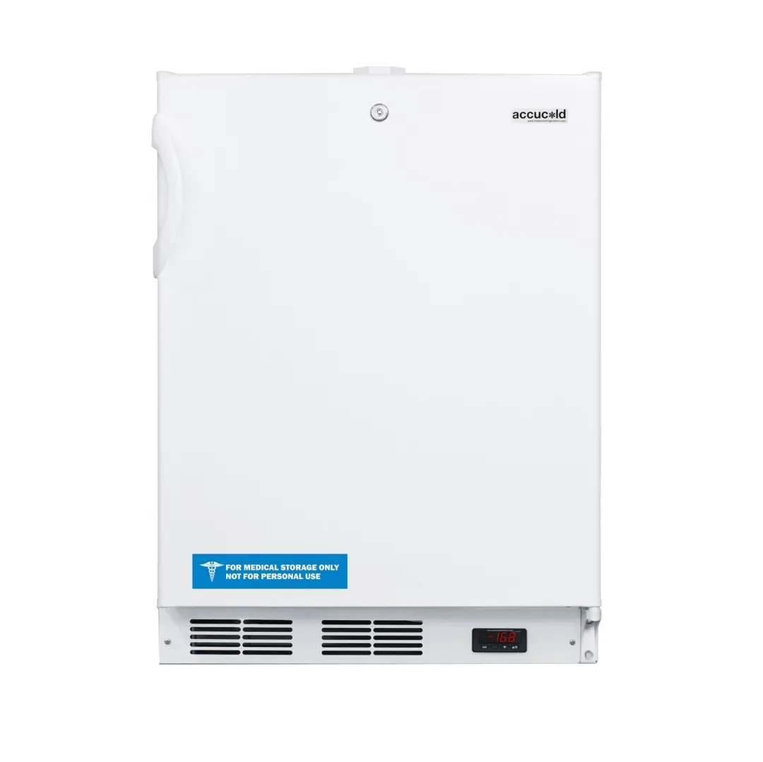 Accucold ACF48WADA 24" One Section Solid Door Undercounter Medical Freezer, 3.1 cu. ft.