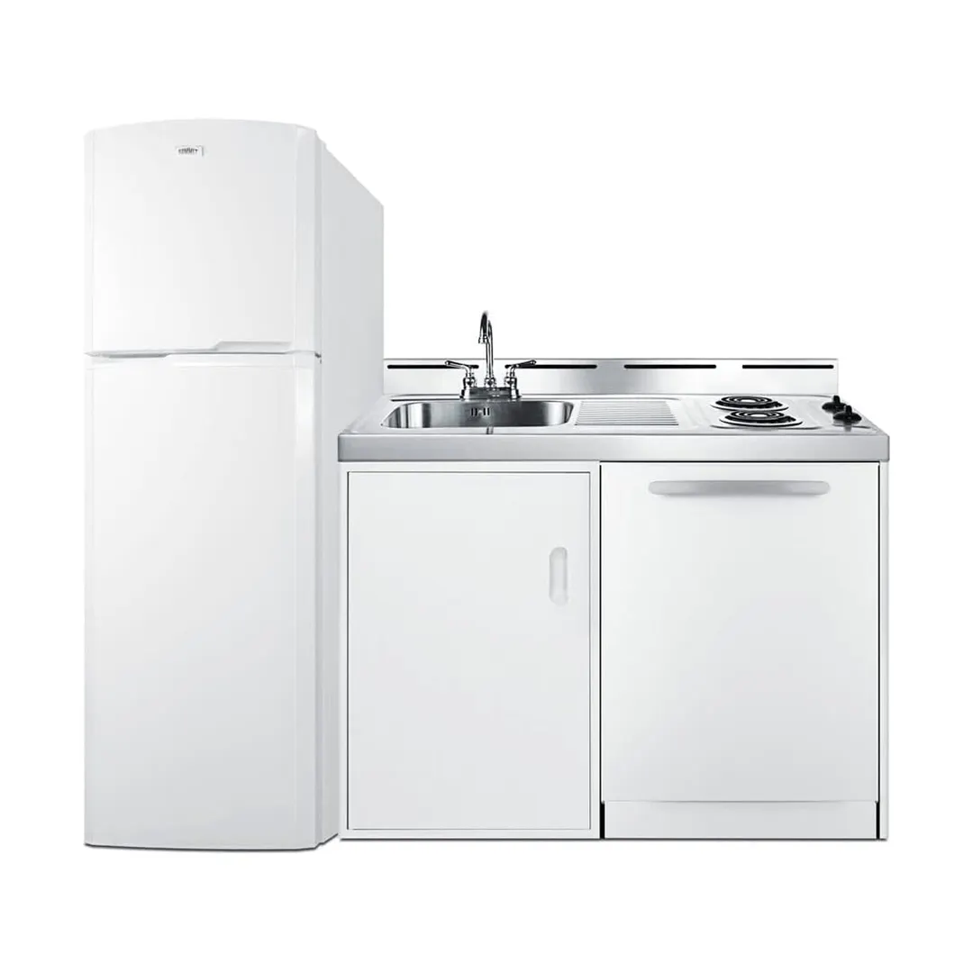 Summit ACKDW72 All-In-One Combination Kitchenette with Dishwasher, 72" W Overall